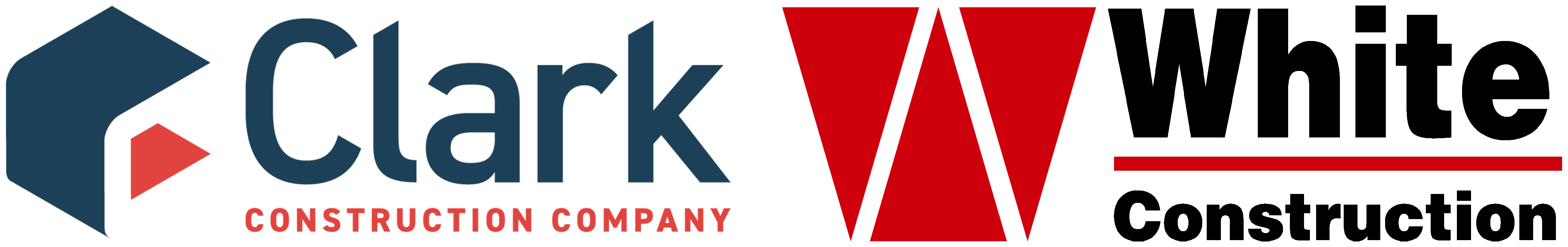 Clark and White Construction logos